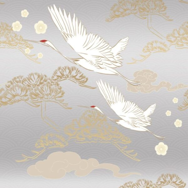 Abstract seamless background with gold and black texture vector. Japanese pattern with brush stroke illustration in vintage style.