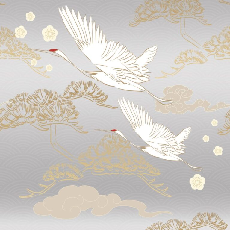 Abstract seamless background with gold and black texture vector. Japanese pattern with brush stroke illustration in vintage style.