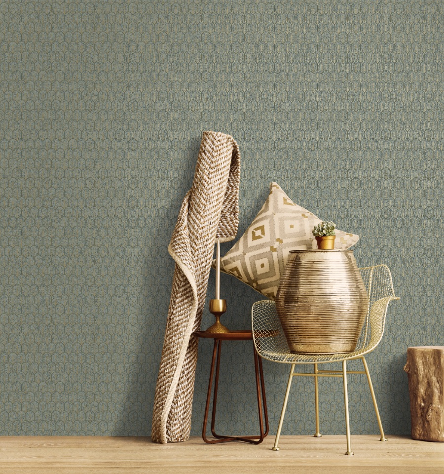 behang art deco boogjes F VL6005 s1
