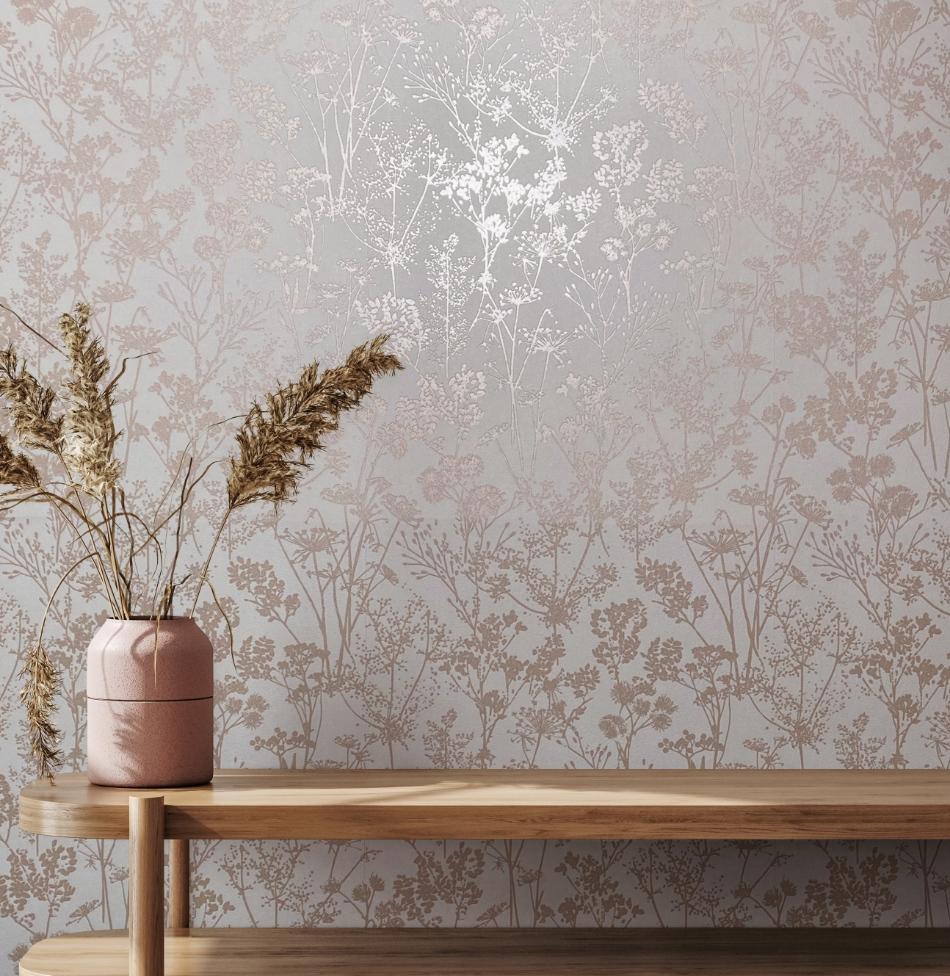 behang berenklauw bloemen bladeren 82463 s1