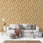 behang blaadjes koper bruin DWP0365 04 s1