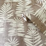 behang blaadjes licht taupe beige DWP0365 02 s1