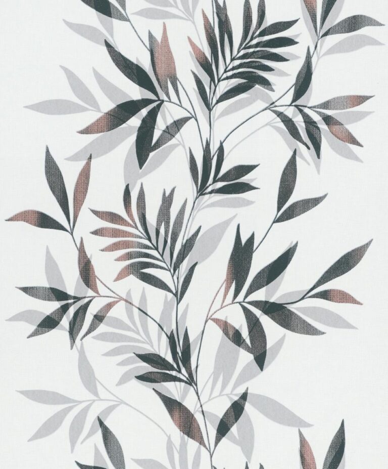 behang bladeren abstract 82458