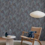 behang bladeren blauw AL26232 s1 1