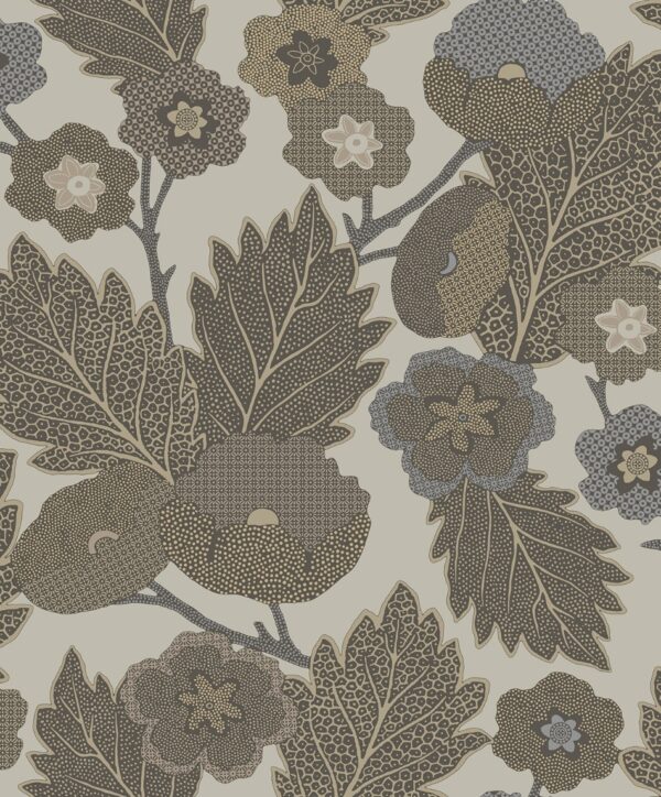 behang bladeren bloemen grafisch AN28271