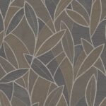 behang bladeren taupe grijs AL26234 1