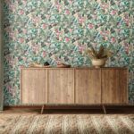 behang bloemen vogels bladeren 81684 s1