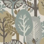 behang bomen in bos AN28281