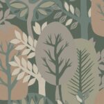 behang bomen in bos AN28283