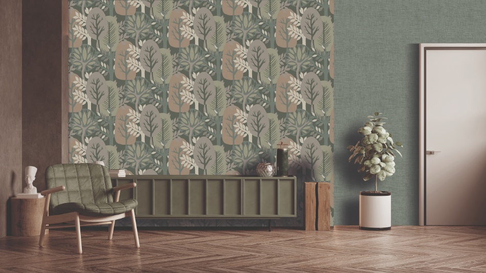 behang bomen in bos AN28283 s1
