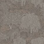 behang grijs bomen metallic AL26265