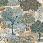 behang groen blauw grijs bomen AL26252 1
