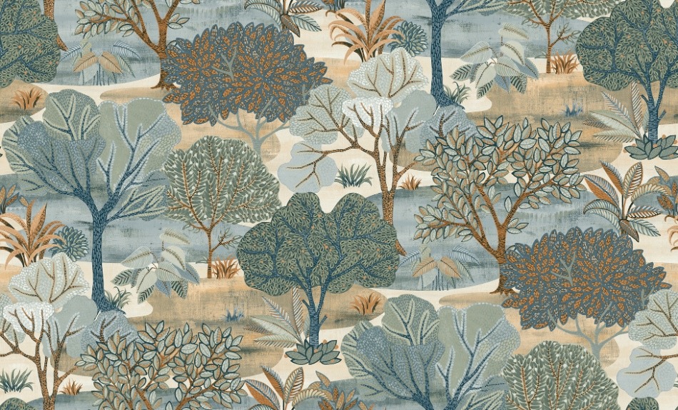 behang groen blauw grijs bomen AL26252 s2 1