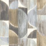 behang halve cirkels abstract blauw 27526