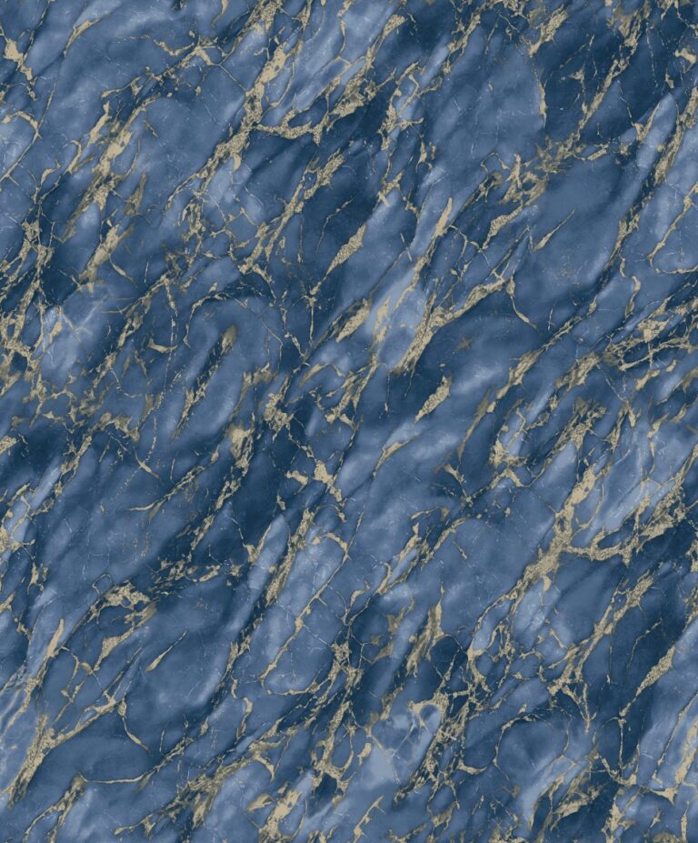 behang marmer blauw goud G68093