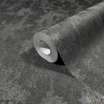 behang metallic antraciet zwart structuur 35130 s2