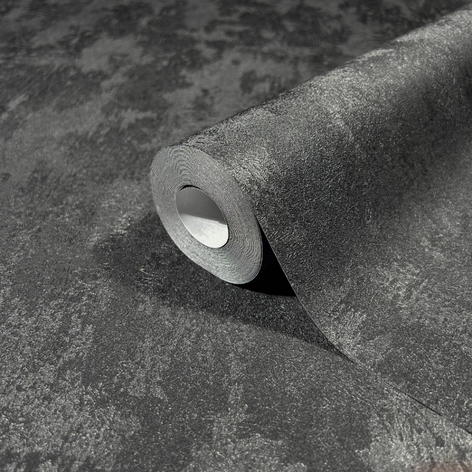 behang metallic antraciet zwart structuur 35130 s2