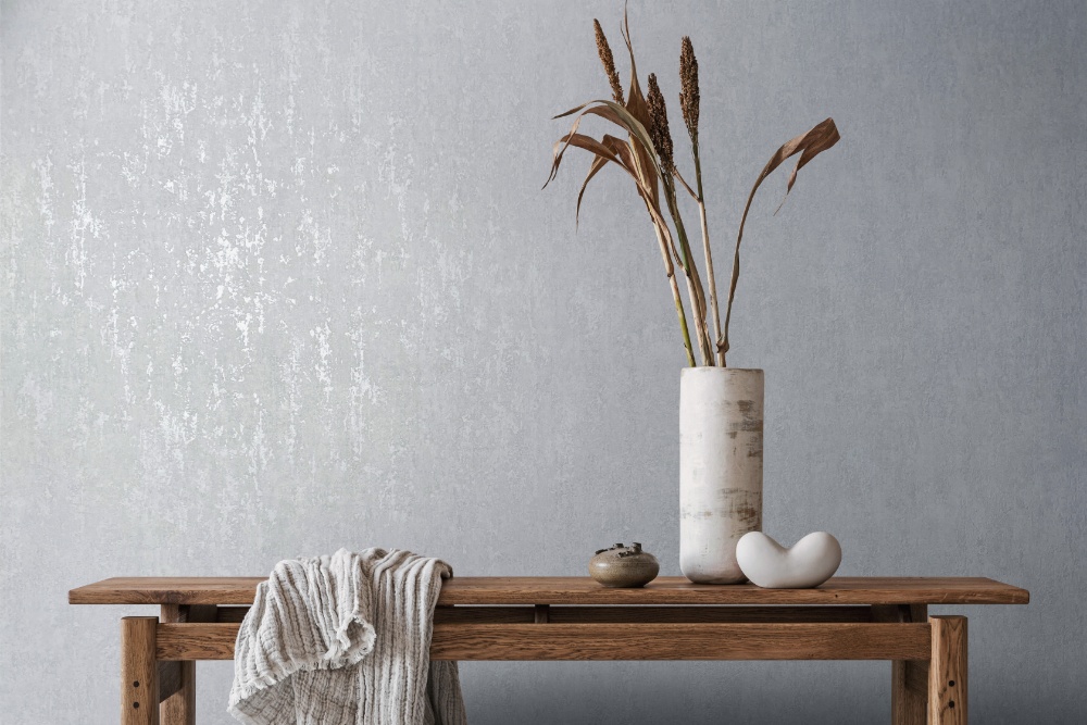 behang metallic beton structuur 35126 s1