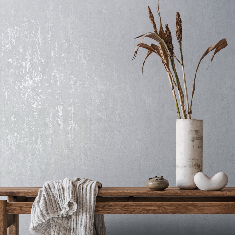 behang metallic beton structuur 35126 s4