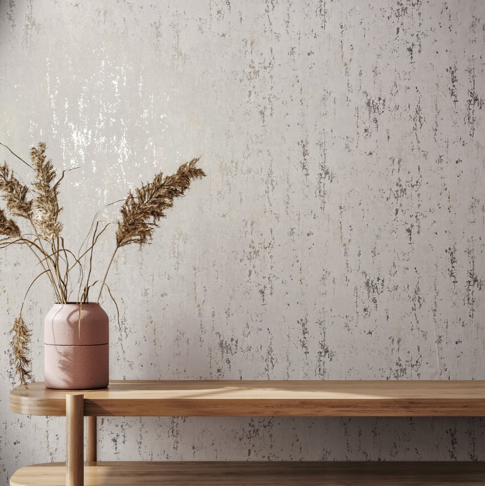 behang metallic beton structuur 35127 s1