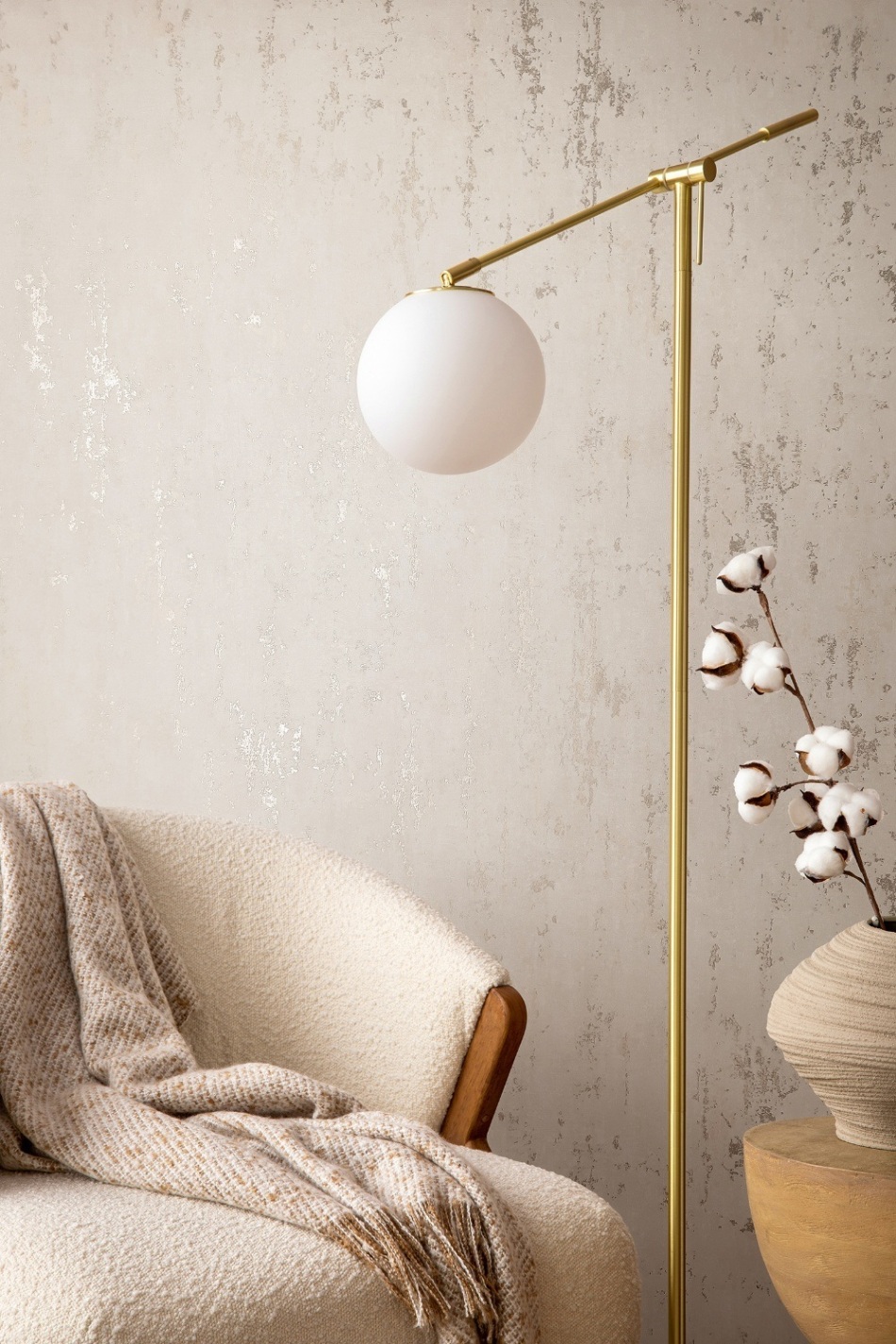 behang metallic beton structuur 35127 s2