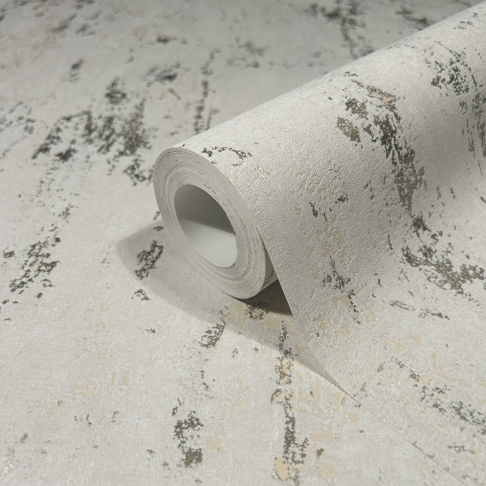 behang metallic beton structuur 35127 s3