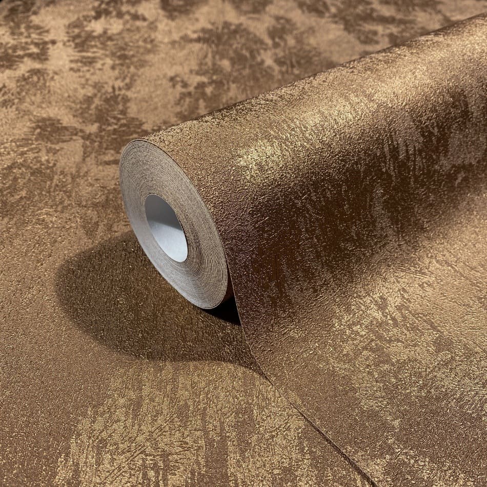 behang metallic bruin structuur 34277 s2