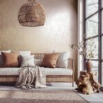 behang metallic roze beige structuur 35131 s1
