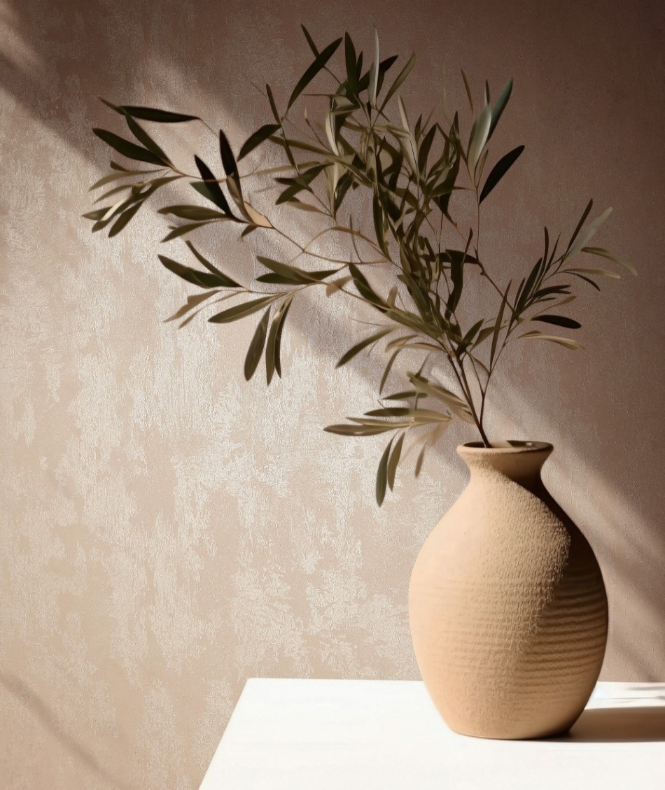 behang metallic roze beige structuur 35131 s3
