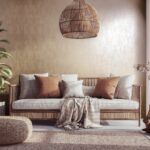 behang metallic roze beige structuur 35131 s4