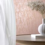 behang metallic terra roze structuur 35129 s3