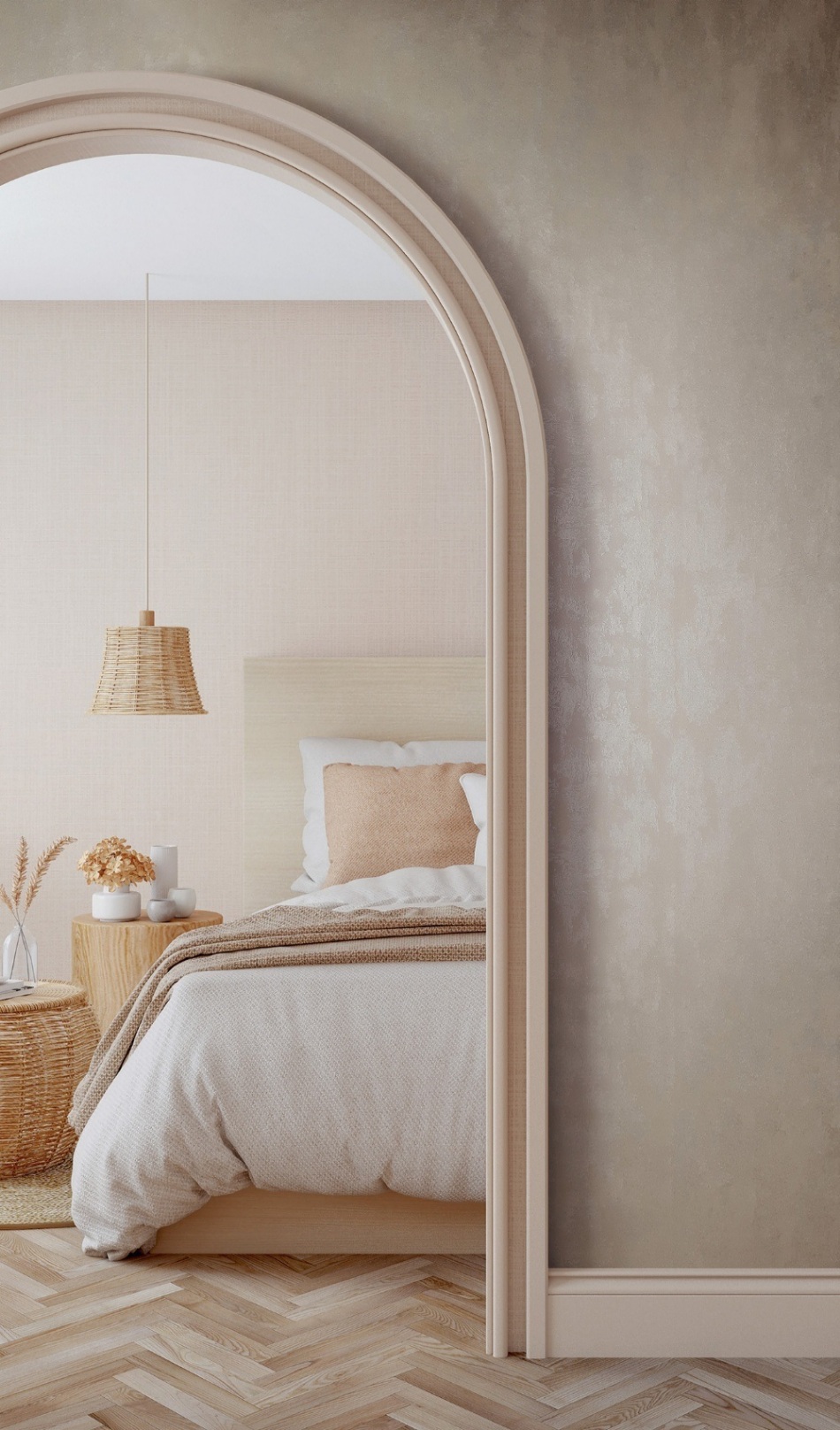 behang metallic zand beige structuur 35133 s1