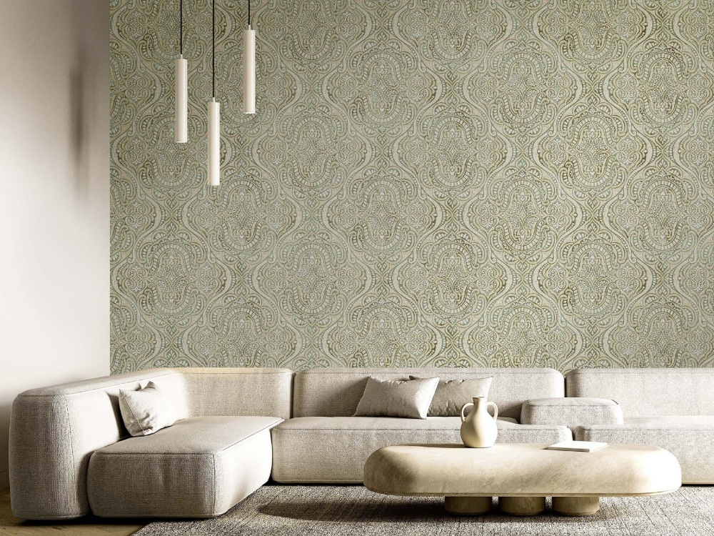 behang ornamenten etnisch houtsnijwerk 42217 s2