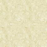 behang paisley bloemen goud wit 11301