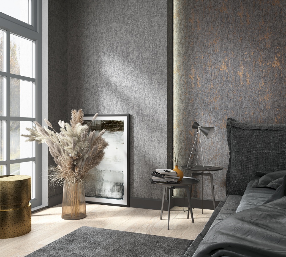 behang zachte beton structuur 35142 s1