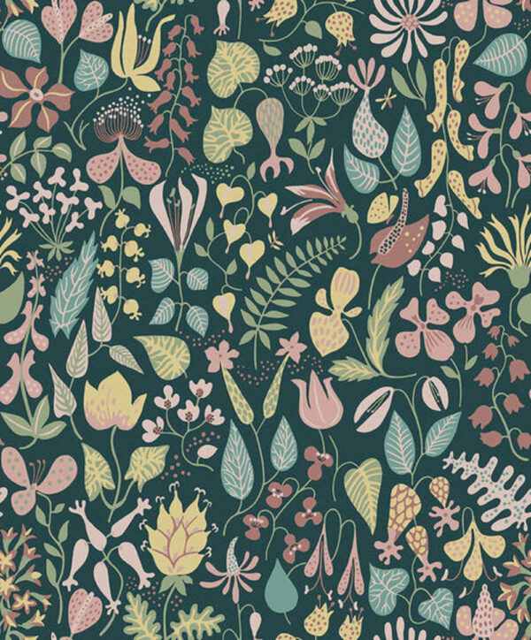 borastapeter scandinavian designers iii herbarium 1976 behang 1