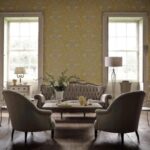 Little Greene Behang Versailles Argent