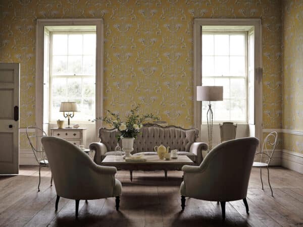 Little Greene Behang Versailles Argent