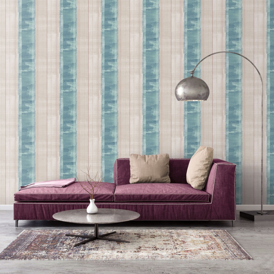 behang banen beige blauw G78276 s1