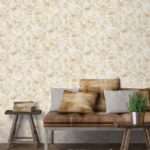 behang beige goud watercolor cirkels G78238 s1