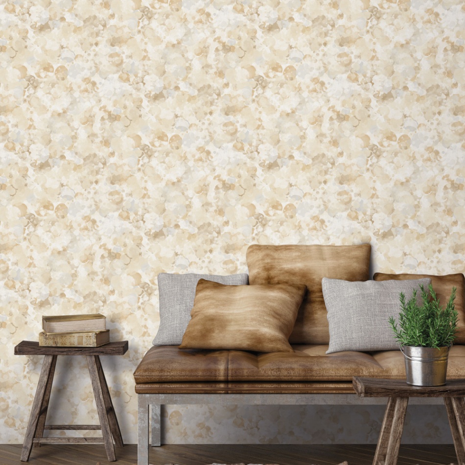 behang beige goud watercolor cirkels G78238 s1