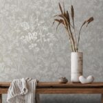 behang berenklauw bloemen bladeren 82464 s1
