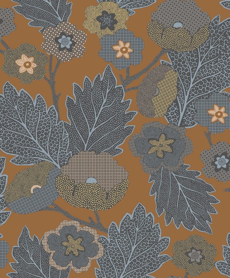 behang bladeren bloemen grafisch AN28272