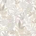 behang bladeren grijs beige AL26290 s1