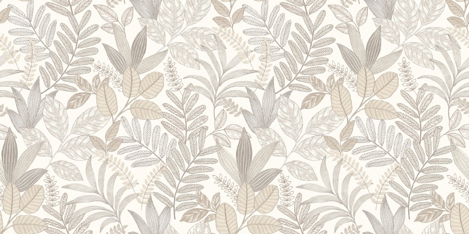 behang bladeren grijs beige AL26290 s1