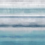 behang blauw zilver watercolor strepen G78267