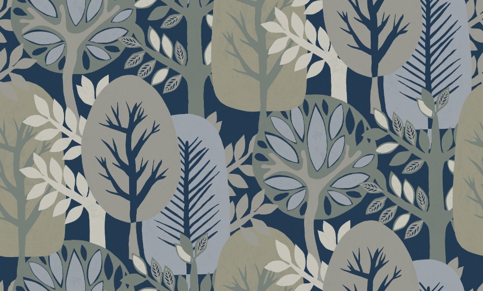 behang bomen in bos AN28284 s1