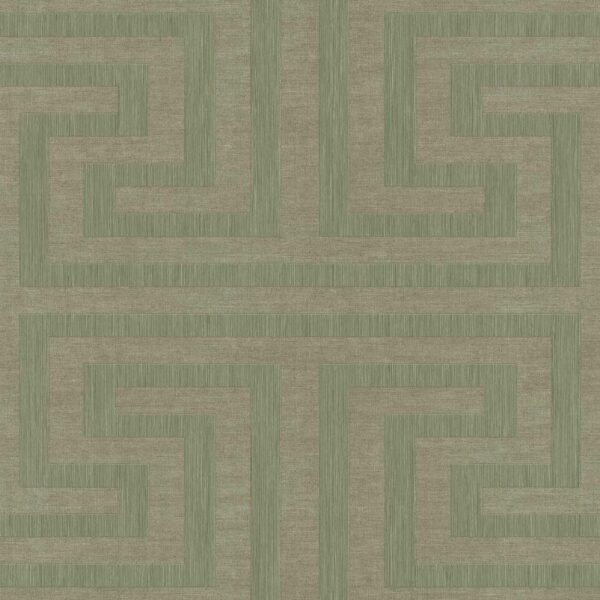 behang grafisch lijnen groen 27515