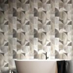 behang halve cirkels abstract grijs 27529 s1