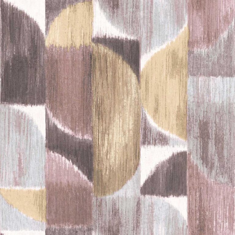 behang halve cirkels abstract paars 27528